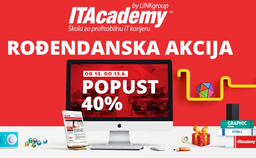Velika rođendanska akcija na ITAcademy: 40 posto popusta za prijave do petka